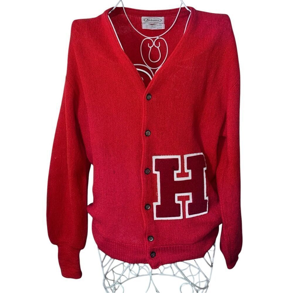 RARE VINTAGE Men’s Andover Traditional Sportswear letterman or varsity style fea